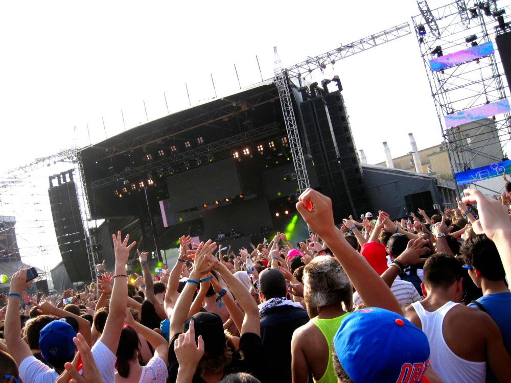 Fans enjoying the music Fans enjoying the music