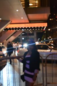 Me, in front of The Ritz-Carlton right before leaving