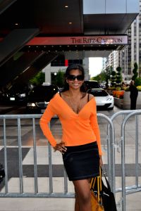 Nelly In front of the Ritz-Carlton