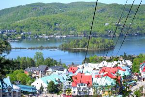 Mountains and village