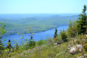 Lake, three quarters of the way up