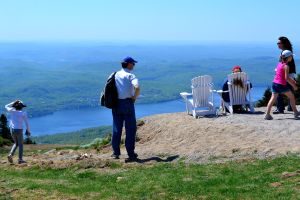 spectators enjoying the view