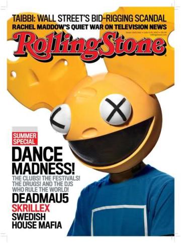 Deadmau5 on the cover of Rolling Stone Magazine 